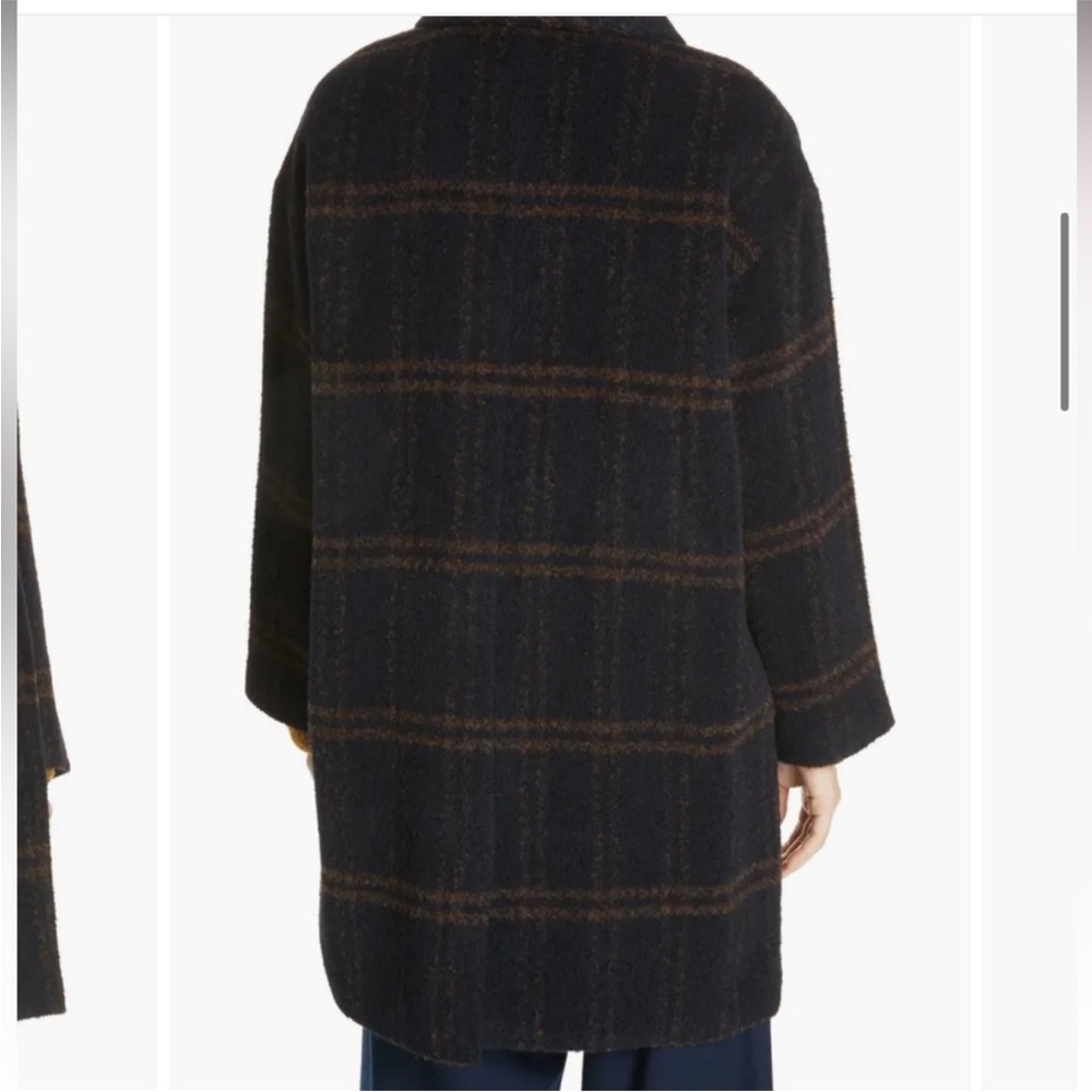 Eileen Fisher Wool Luxe Alpaca Plaid Oversized Coat - Picture 12 of 12